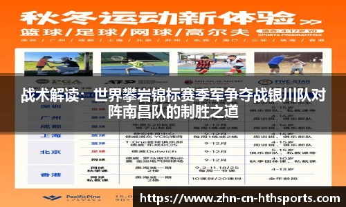 战术解读:世界攀岩锦标赛季军争夺战银川队对阵南昌队的制胜之道