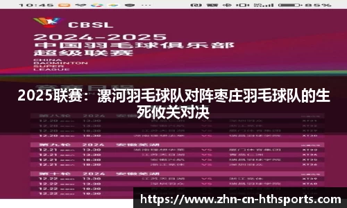 2025联赛:漯河羽毛球队对阵枣庄羽毛球队的生死攸关对决